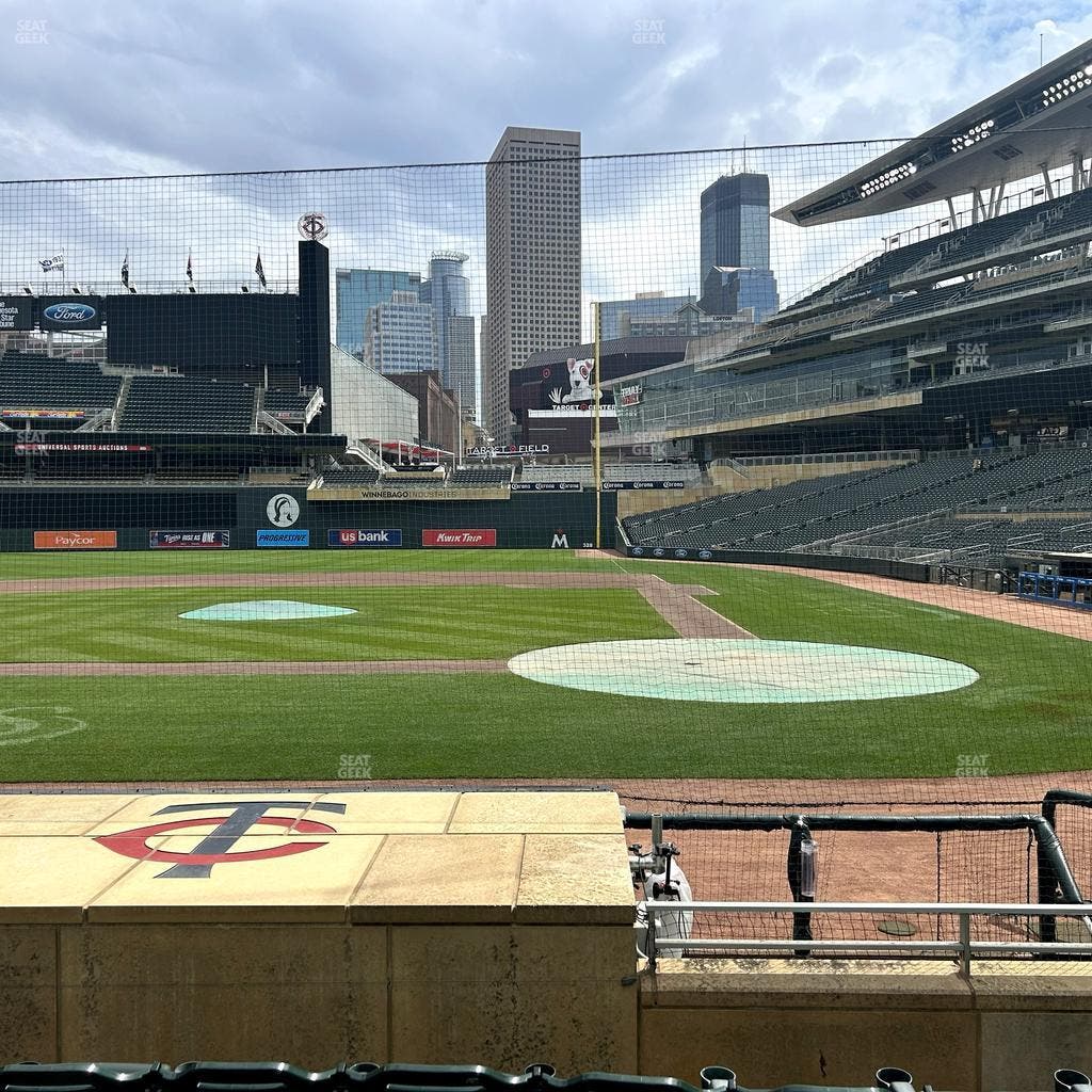 Target Field - Section Dugout Box 11 Seat View