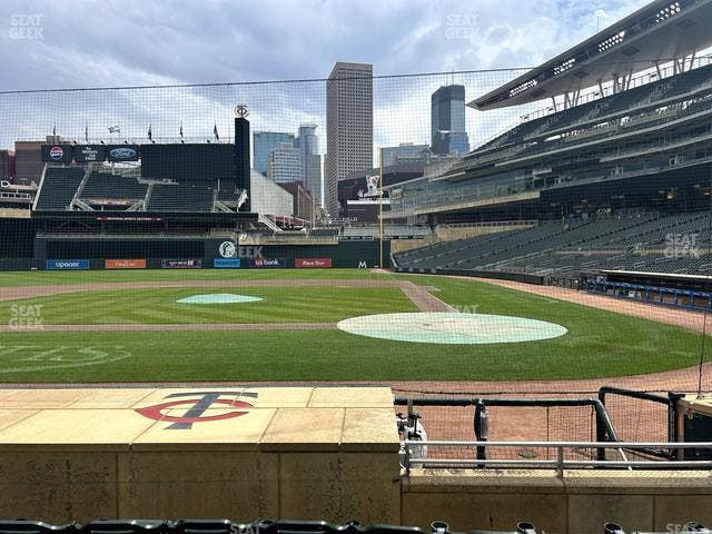 Target Field - Section Dugout Box 11 Seat View