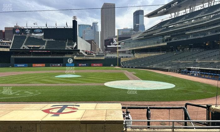 Target Field - Section Dugout Box 11 Seat View