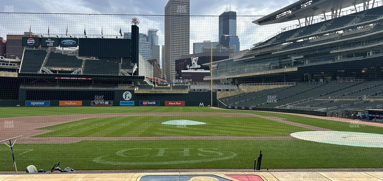 Target Field - Section Dugout Box 12 Seat View