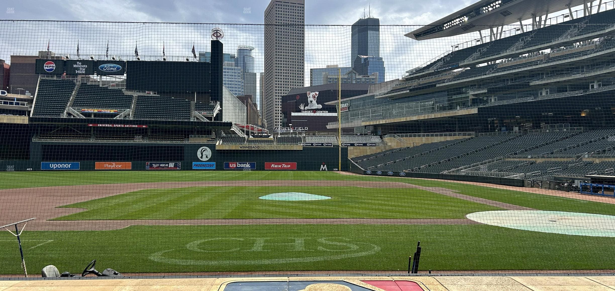 Target Field - Section Dugout Box 12 Seat View