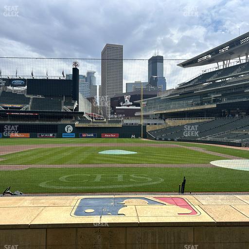 Target Field - Section Dugout Box 12 Seat View