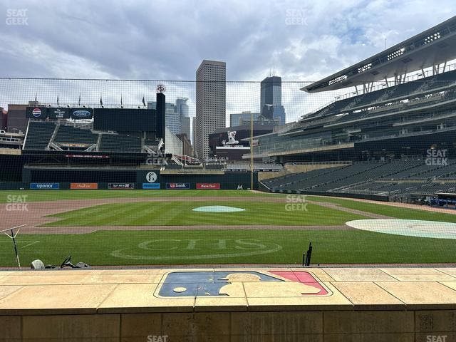 Target Field - Section Dugout Box 12 Seat View