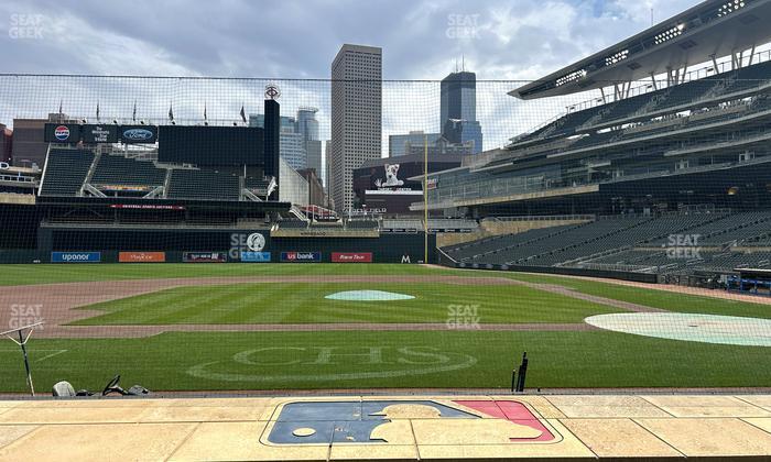 Target Field - Section Dugout Box 12 Seat View