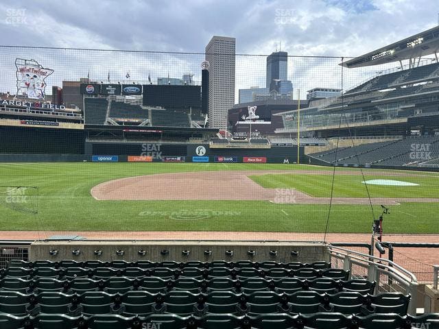 Target Field - Section Dugout Box 14 Seat View