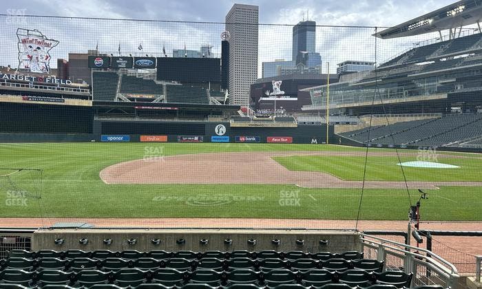 Target Field - Section Dugout Box 14 Seat View