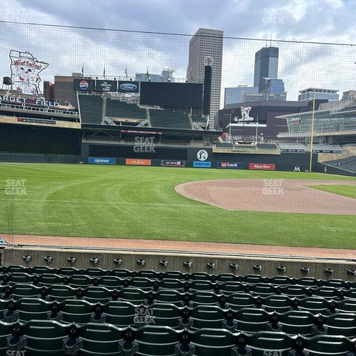 Target Field - Section Dugout Box 15 Seat View