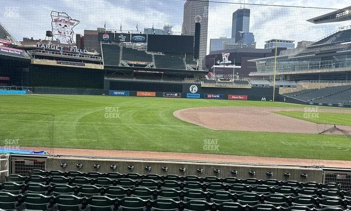 Target Field - Section Dugout Box 15 Seat View