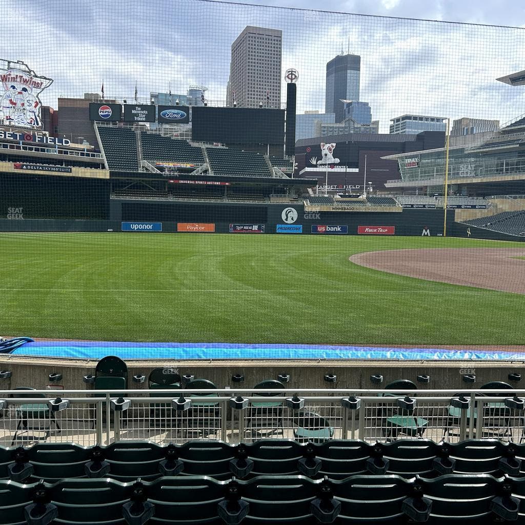 Target Field - Section Dugout Box 16 Seat View