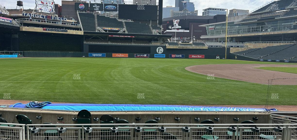 Target Field - Section Dugout Box 16 Seat View