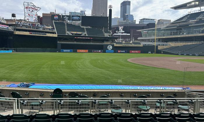 Target Field - Section Dugout Box 16 Seat View