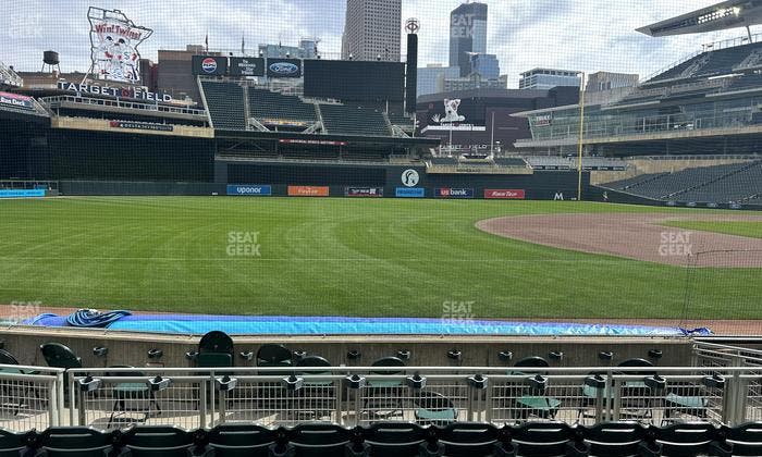 Target Field - Section Dugout Box 16 Seat View