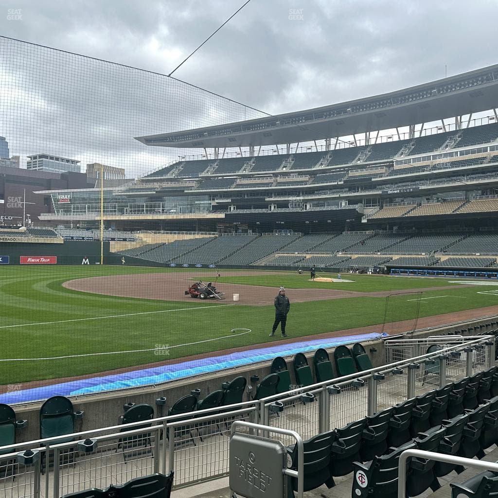Target Field - Section Dugout Box 17 Seat View