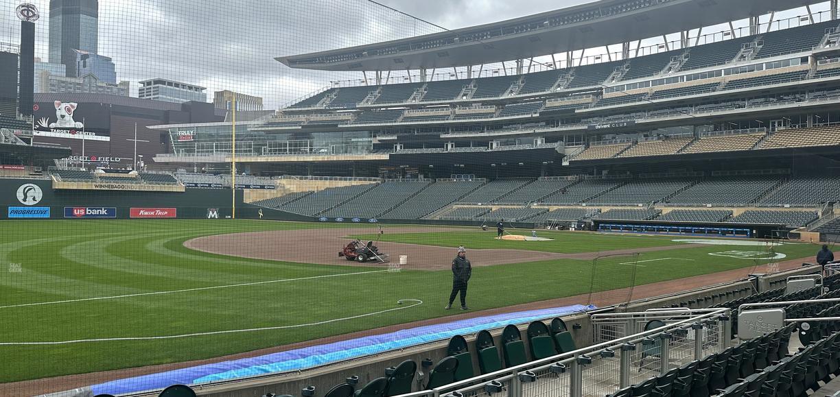 Target Field - Section Dugout Box 17 Seat View
