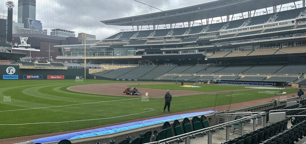 Target Field - Section Dugout Box 17 Seat View