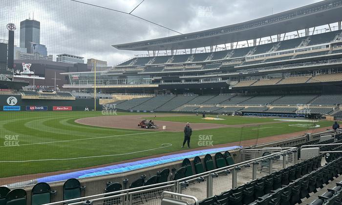 Target Field - Section Dugout Box 17 Seat View