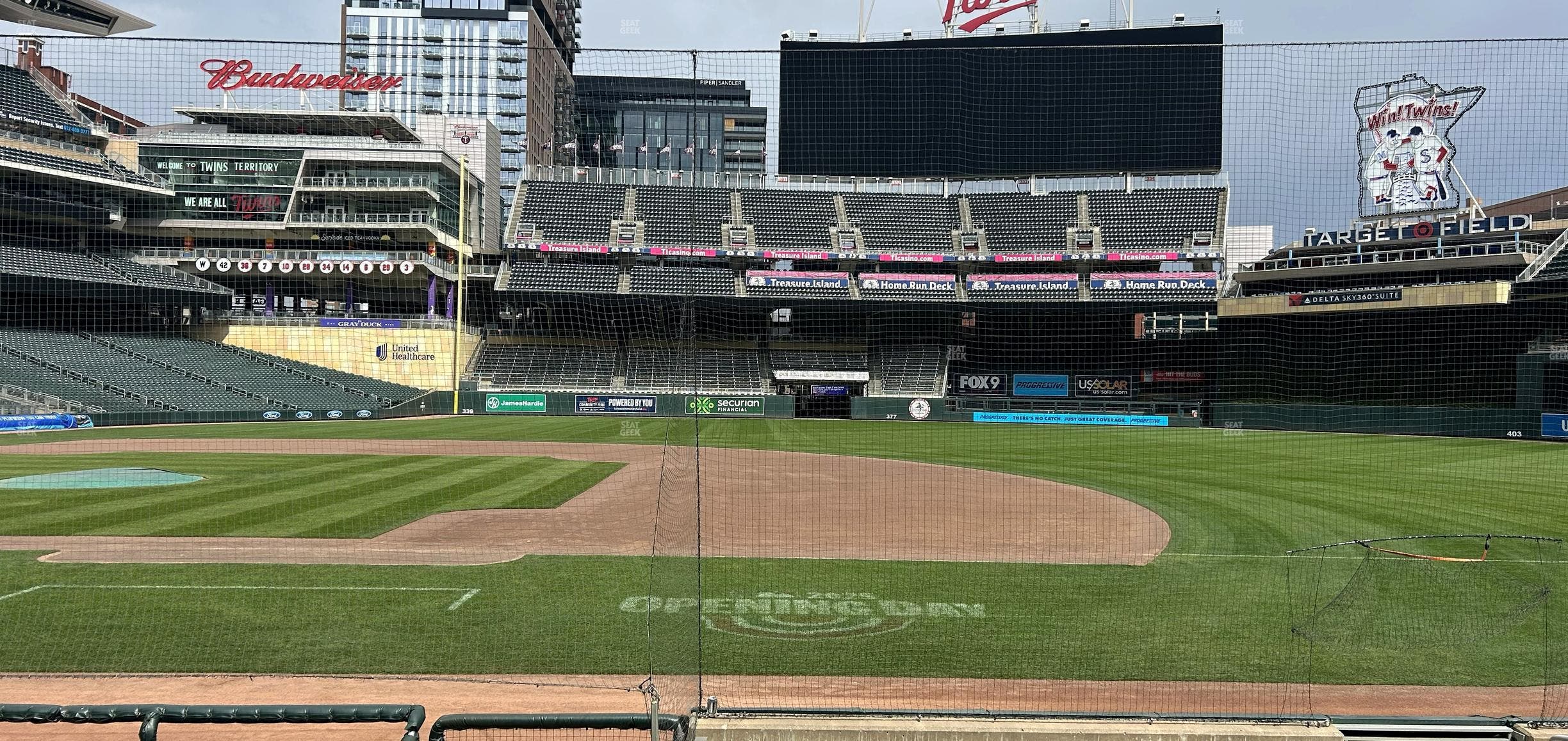 Target Field - Section Dugout Box 3 Seat View