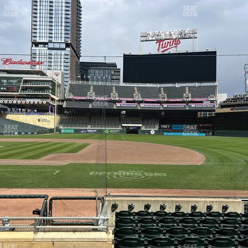 Target Field - Section Dugout Box 3 Seat View