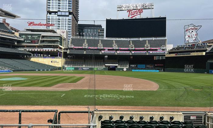 Target Field - Section Dugout Box 3 Seat View