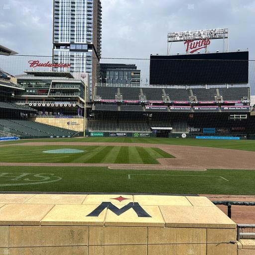 Target Field - Section Dugout Box 4 Seat View