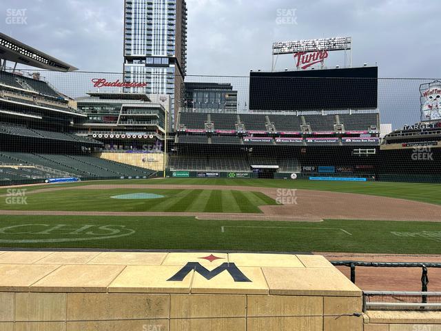 Target Field - Section Dugout Box 4 Seat View Target Field - Section Dugout Box 4 Seat View