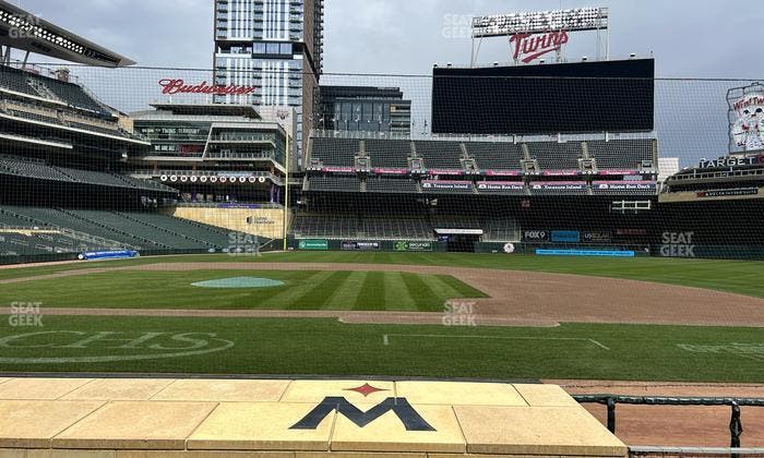 Target Field - Section Dugout Box 4 Seat View