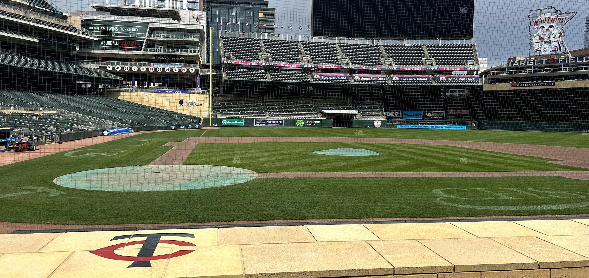 Target Field - Section Dugout Box 6 Seat View