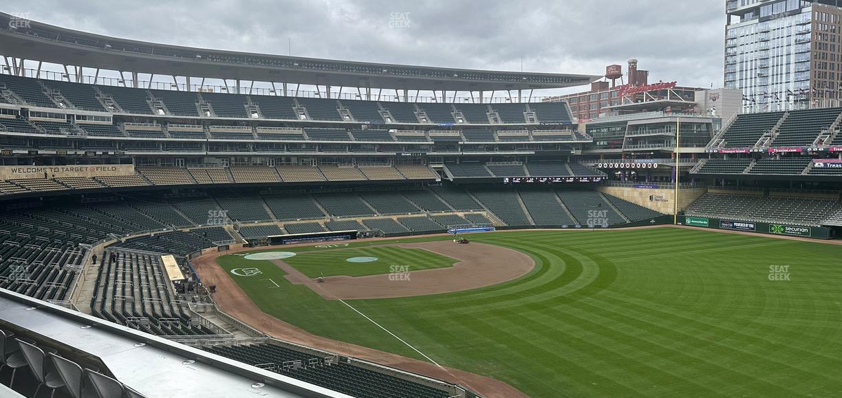 Target Field - Section Truly On Deck Seat View