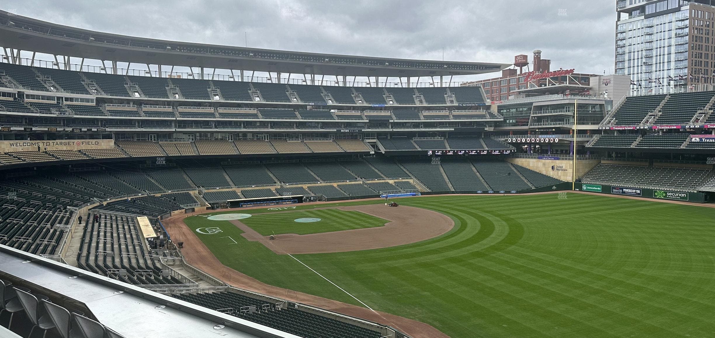 Target Field - Section Truly On Deck Seat View