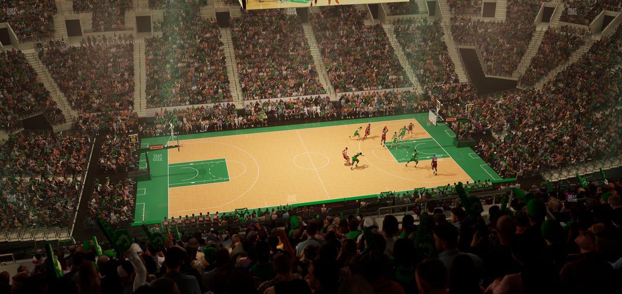 TD Garden - Section Balcony 302 Seat View