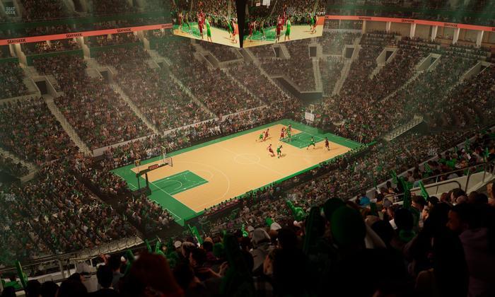 TD Garden - Section Balcony 304 Seat View