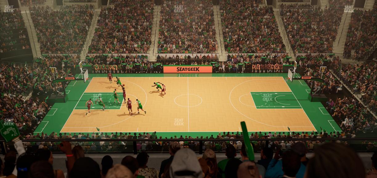 TD Garden - Section Balcony 316 Seat View