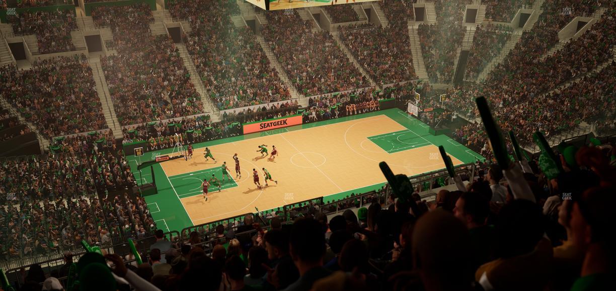 TD Garden - Section Balcony 318 Seat View