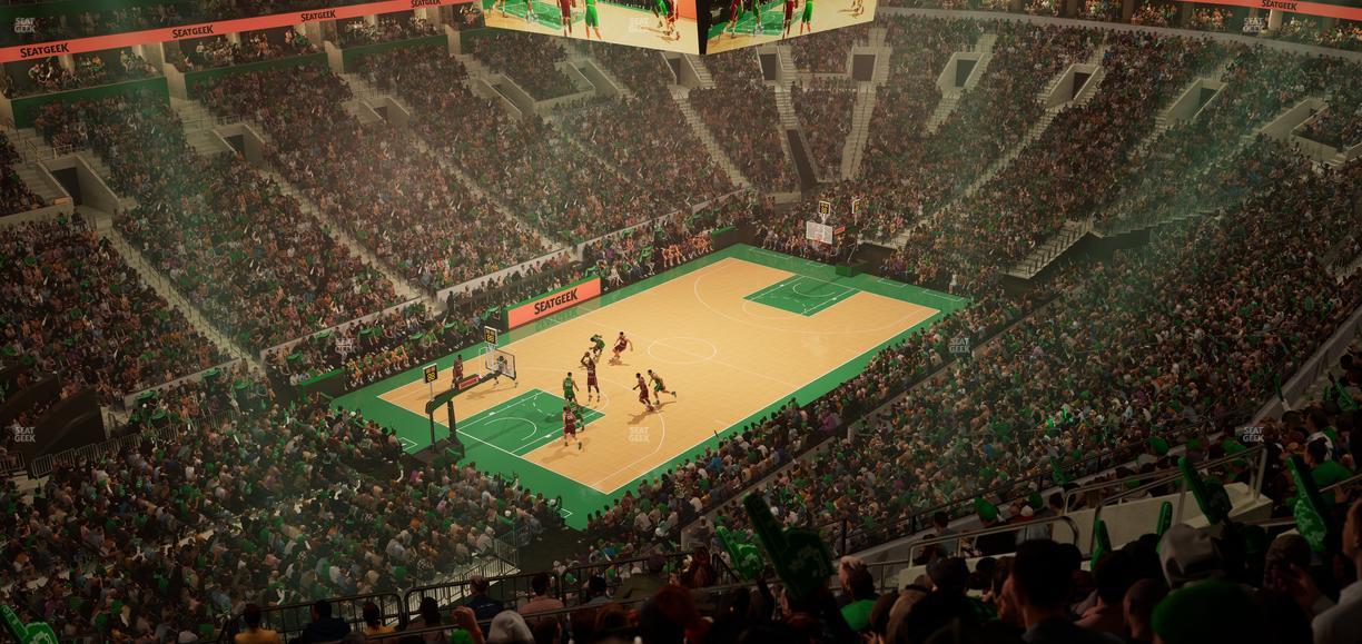 TD Garden - Section Balcony 320 Seat View