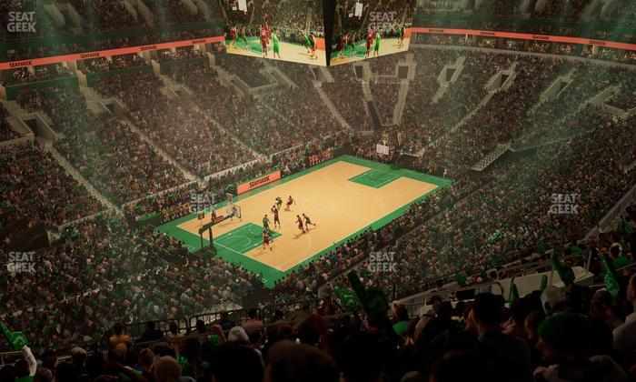 TD Garden - Section Balcony 320 Seat View