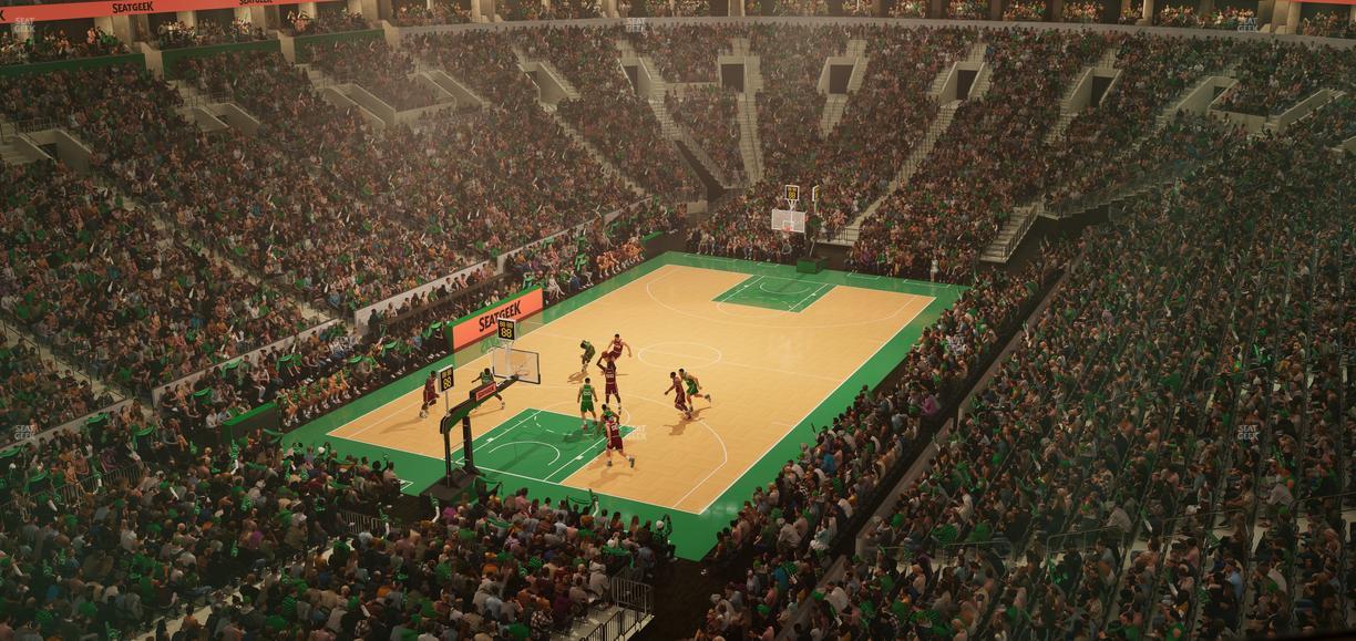 TD Garden - Section Balcony 321 Seat View