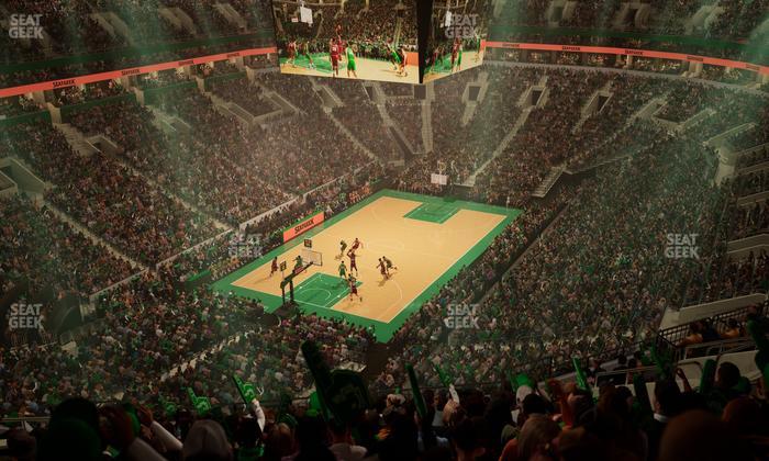 TD Garden - Section Balcony 321 Seat View