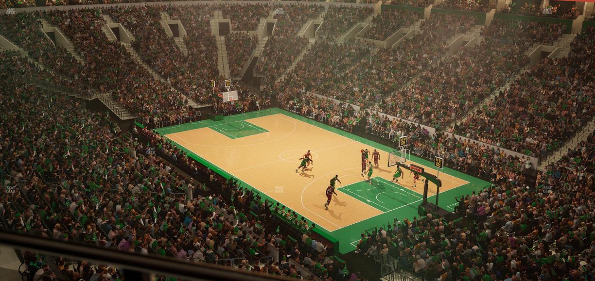 TD Garden - Section Balcony 327 Seat View