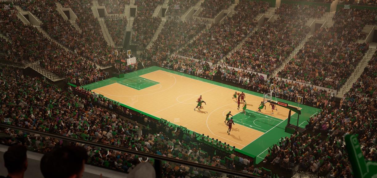 TD Garden - Section Balcony 328 Seat View