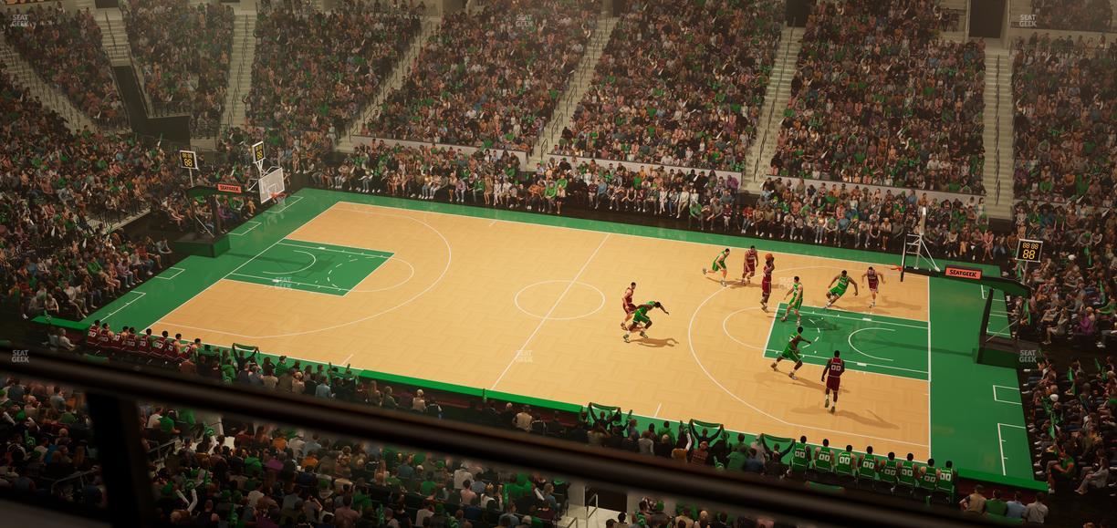 TD Garden - Section Balcony 330 Seat View