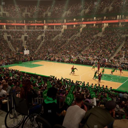 TD Garden - Section Club 107 Seat View