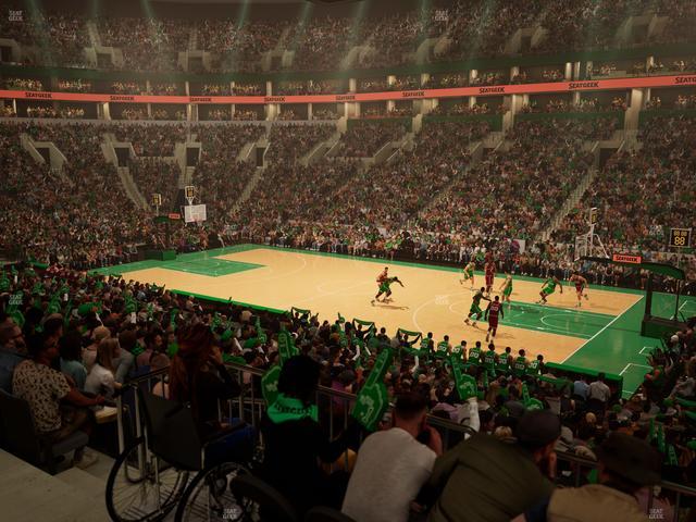 TD Garden - Section Club 107 Seat View