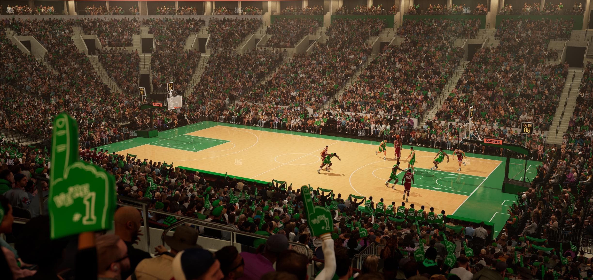 TD Garden - Section Club 107 Seat View
