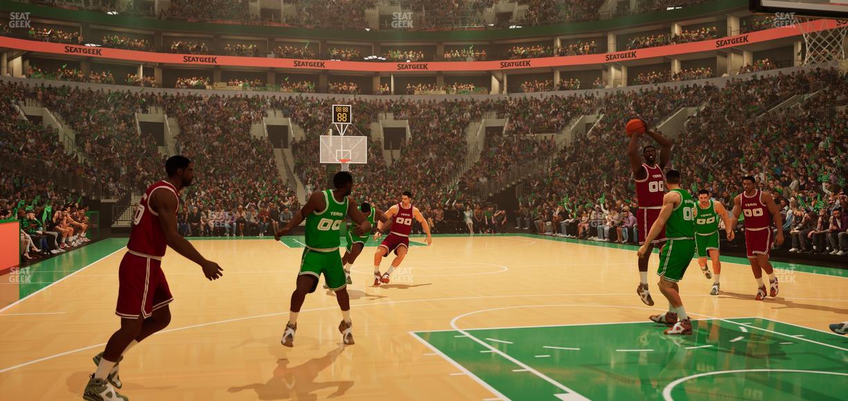 TD Garden - Section Floor 18 Seat View