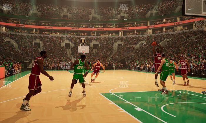 TD Garden - Section Floor 18 Seat View