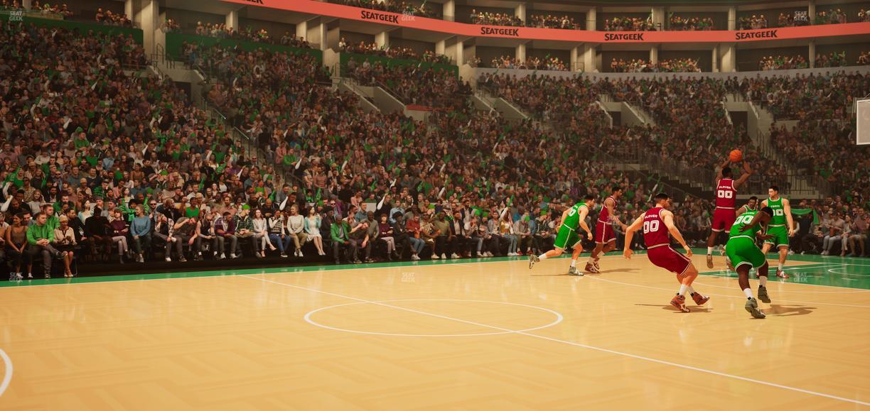 TD Garden - Section Floor 2 Seat View