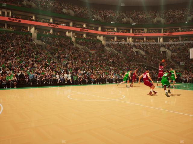 TD Garden - Section Floor 2 Seat View