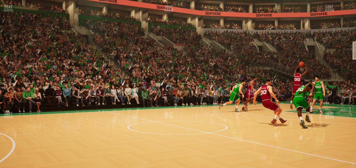 TD Garden - Section Floor 2 Seat View