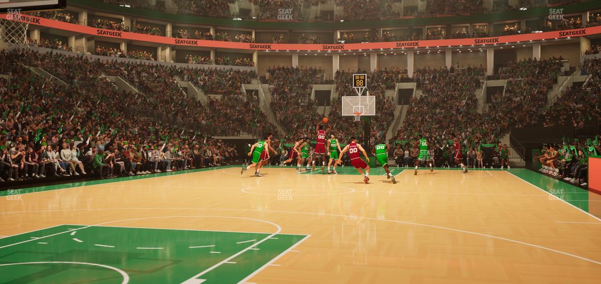 TD Garden - Section Floor 6 Seat View