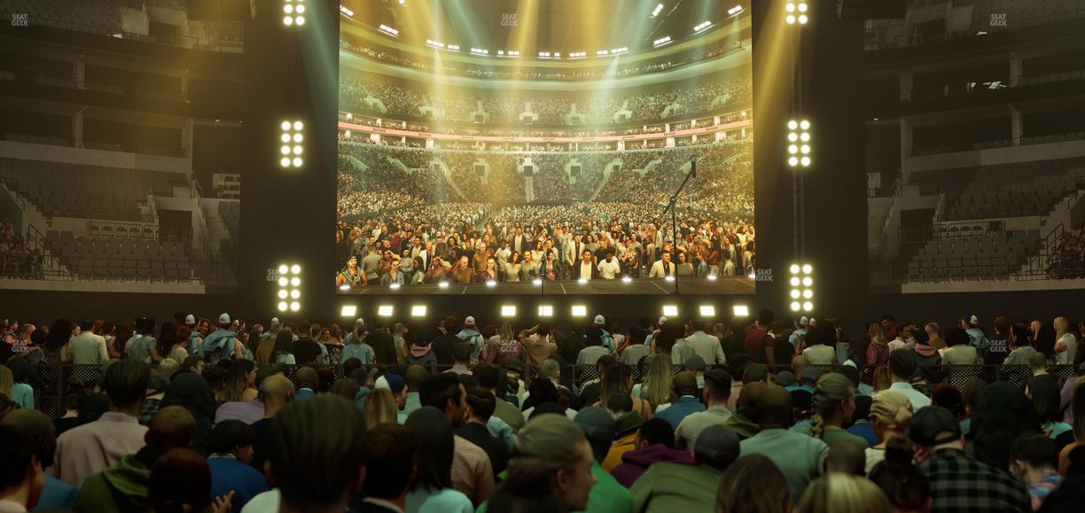 TD Garden - Section Floor B Seat View